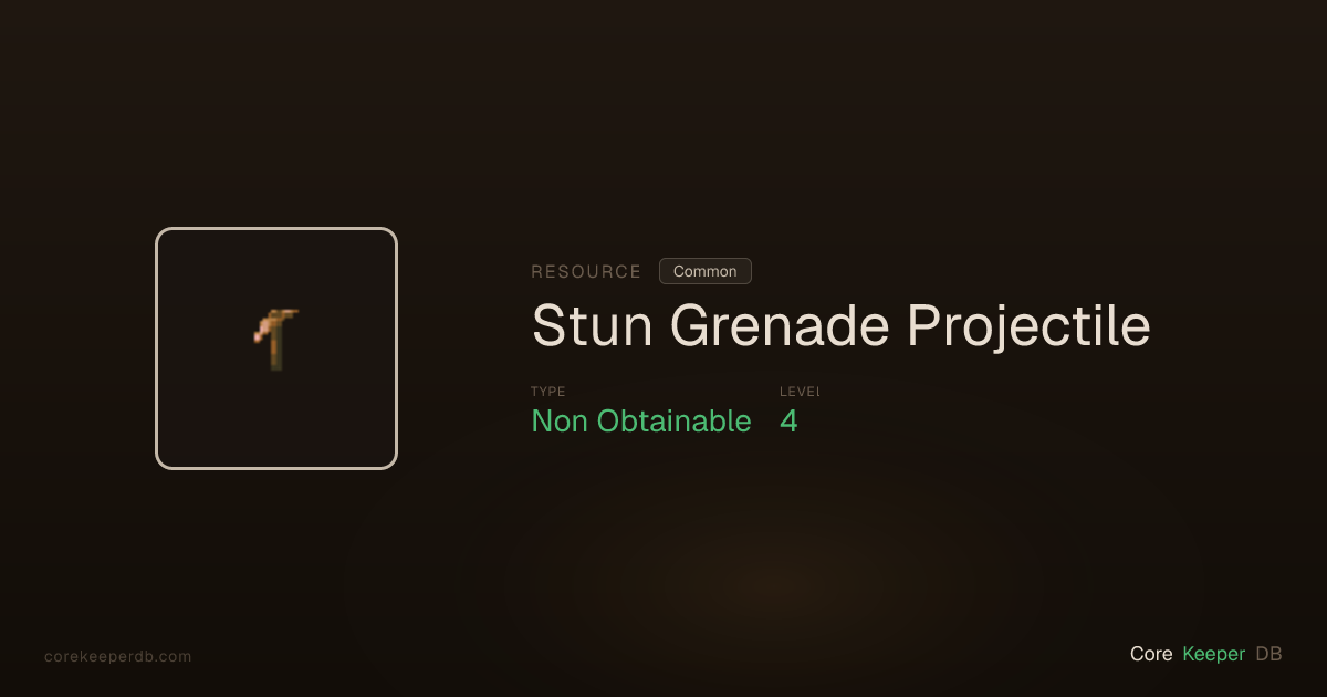 Core Keeper Stun Grenade Projectile | Resource | Core Keeper DB
